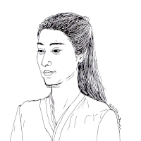 pensive woman
